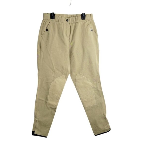 NEW TRAINER'S CHOICE Knee Patch Breeches Riding Pants 24R BEIGE TAN w Pockets - Picture 1 of 8